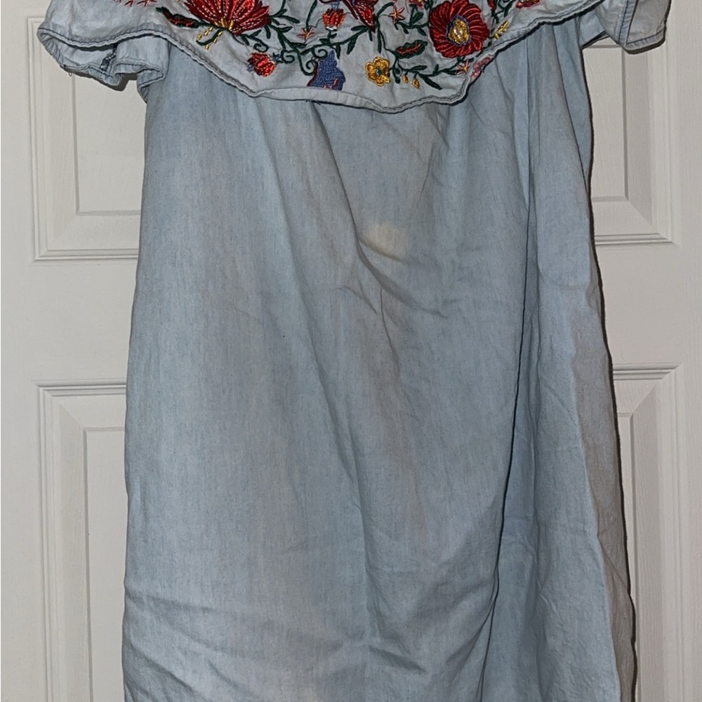 Love Chesley Light Blue Denim Dress